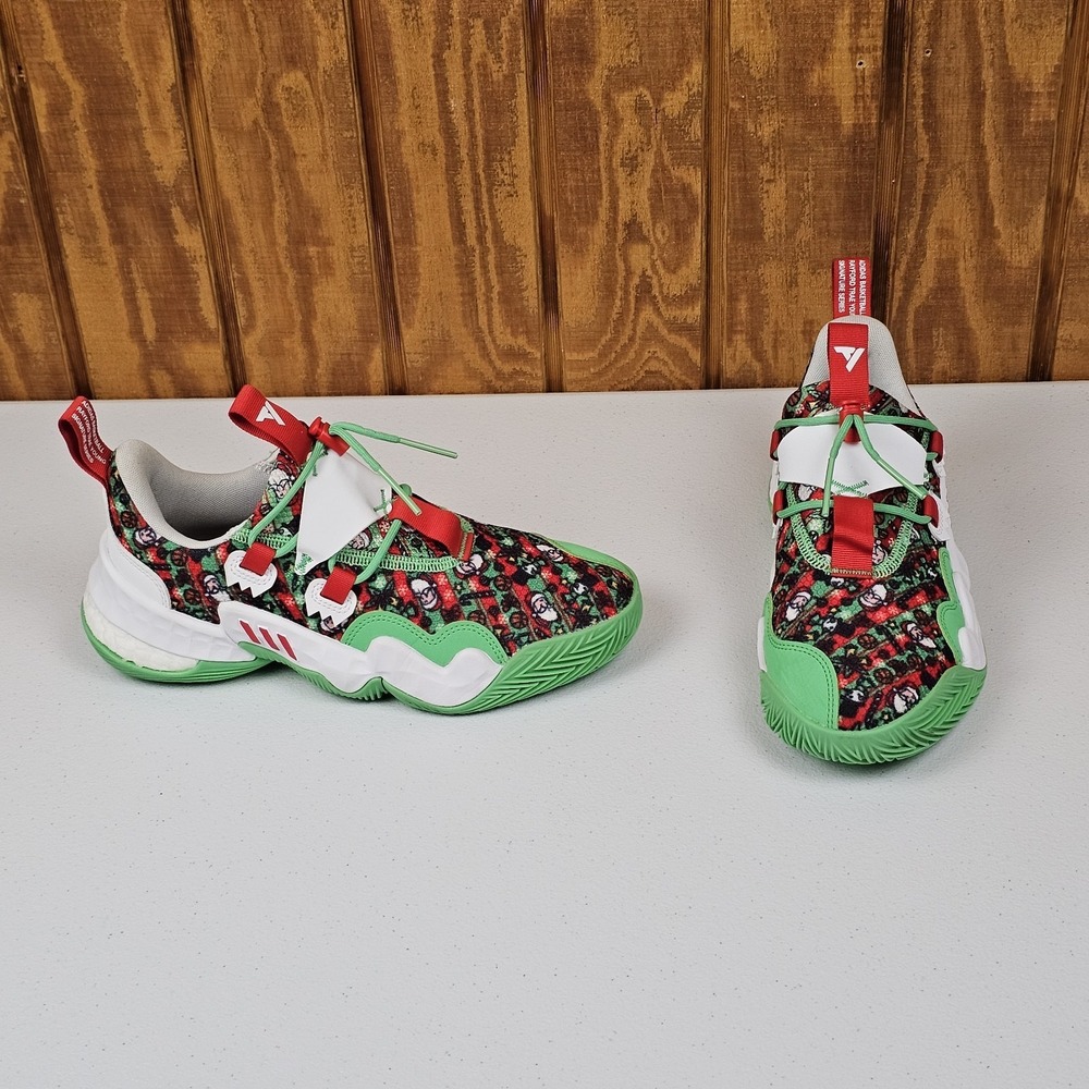 adidas Trae Young 1 'Christmas' Men's Basketball Shoes Green Size 7 Red Green